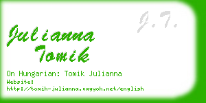 julianna tomik business card